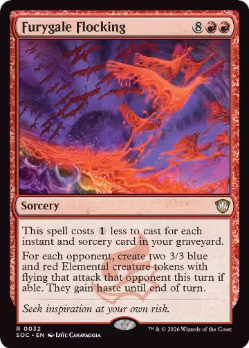 Furygale Flocking (32), Commander: Secrets of Strixhaven — Magic card price