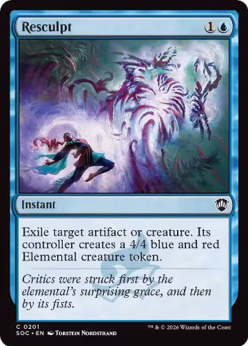 Resculpt (201), Commander: Secrets of Strixhaven — Magic card price