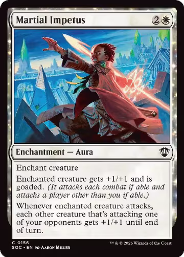 Martial Impetus (156), Commander: Secrets of Strixhaven — Magic card price