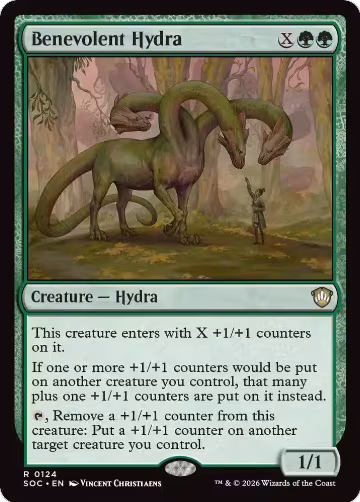 Benevolent Hydra (124), Commander: Secrets of Strixhaven — Magic card price
