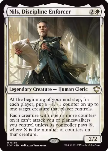 Nils, Discipline Enforcer (158), Commander: Secrets of Strixhaven — Magic card price