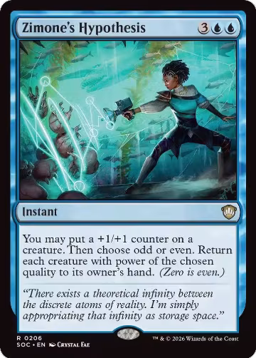 Zimone's Hypothesis (206), Commander: Secrets of Strixhaven — Magic card price