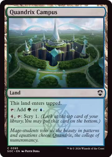 Quandrix Campus (395), Commander: Secrets of Strixhaven — Magic card price