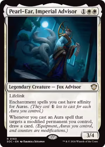 Pearl-Ear, Imperial Advisor (160), Commander: Secrets of Strixhaven — Magic card price