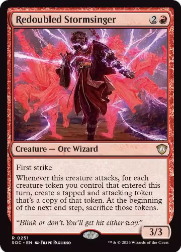 Redoubled Stormsinger (251), Commander: Secrets of Strixhaven — Magic card price
