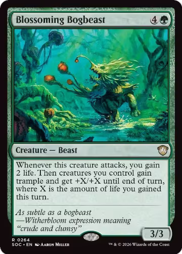 Blossoming Bogbeast (264), Commander: Secrets of Strixhaven — Magic card price