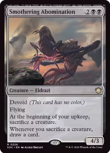 Smothering Abomination (226), Commander: Secrets of Strixhaven — Magic card price