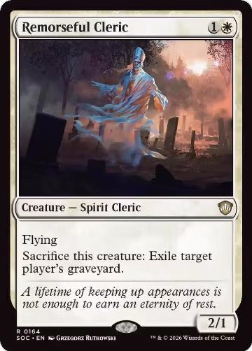 Remorseful Cleric (164), Commander: Secrets of Strixhaven — Magic card price