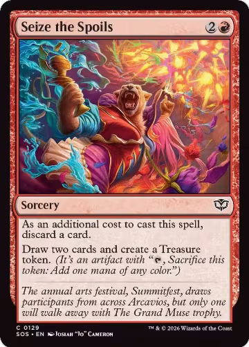 Seize the Spoils (129), Secrets of Strixhaven — Magic card price