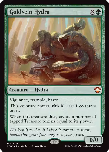 Goldvein Hydra (270), Commander: Secrets of Strixhaven — Magic card price