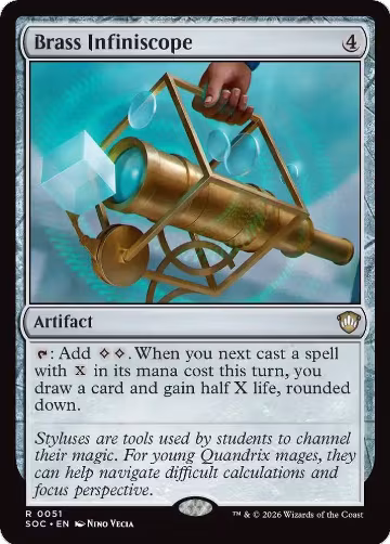Brass Infiniscope (51), Commander: Secrets of Strixhaven — Magic card price