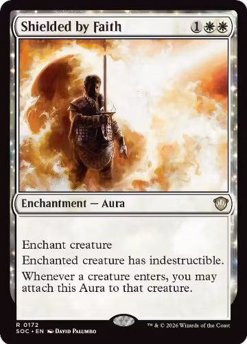 Shielded by Faith (172), Commander: Secrets of Strixhaven — Magic card price
