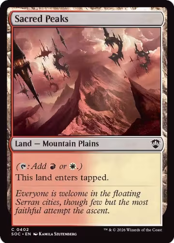 Sacred Peaks (402), Commander: Secrets of Strixhaven — Magic card price