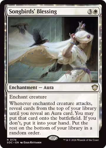 Songbirds' Blessing (174), Commander: Secrets of Strixhaven — Magic card price
