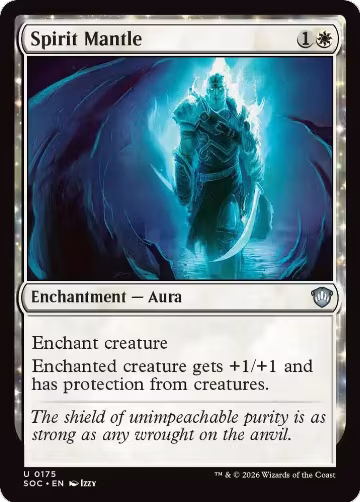 Spirit Mantle (175), Commander: Secrets of Strixhaven — Magic card price