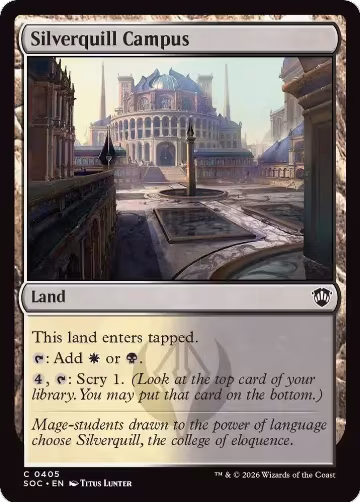 Silverquill Campus (405), Commander: Secrets of Strixhaven — Magic card price