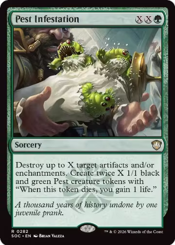 Pest Infestation (282), Commander: Secrets of Strixhaven — Magic card price