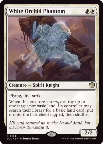 White Orchid Phantom (184), Commander: Secrets of Strixhaven — Magic card price