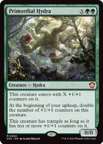 Primordial Hydra (284), Commander: Secrets of Strixhaven — Magic card price