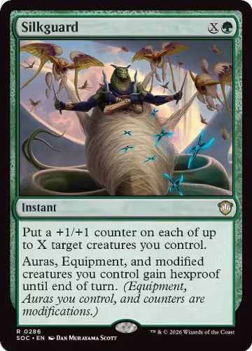Silkguard (286), Commander: Secrets of Strixhaven — Magic card price