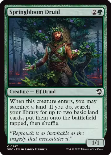 Springbloom Druid (287), Commander: Secrets of Strixhaven — Magic card price