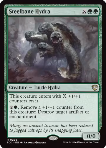 Steelbane Hydra (288), Commander: Secrets of Strixhaven — Magic card price