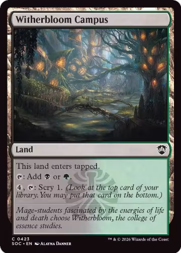 Witherbloom Campus (423), Commander: Secrets of Strixhaven — Magic card price