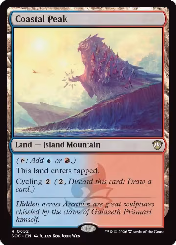 Coastal Peak (52), Commander: Secrets of Strixhaven — Magic card price