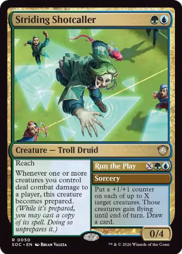 Striding Shotcaller (50), Commander: Secrets of Strixhaven — Magic card price