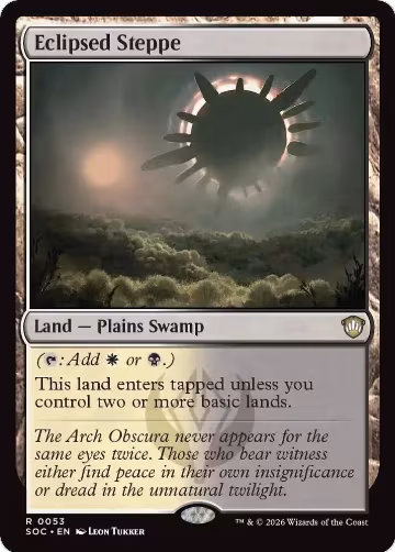 Eclipsed Steppe (53), Commander: Secrets of Strixhaven — Magic card price