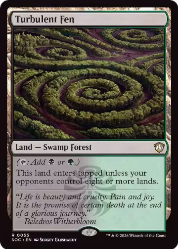 Turbulent Fen (55), Commander: Secrets of Strixhaven — Magic card price