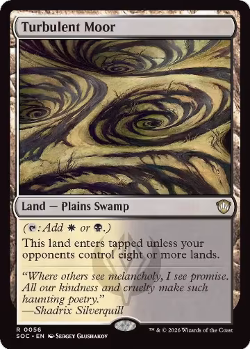 Turbulent Moor (56), Commander: Secrets of Strixhaven — Magic card price