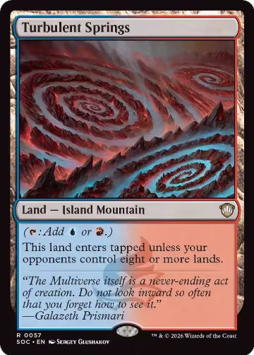 Turbulent Springs (57), Commander: Secrets of Strixhaven — Magic card price