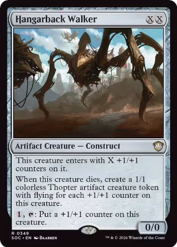 Hangarback Walker (348), Commander: Secrets of Strixhaven — Magic card price