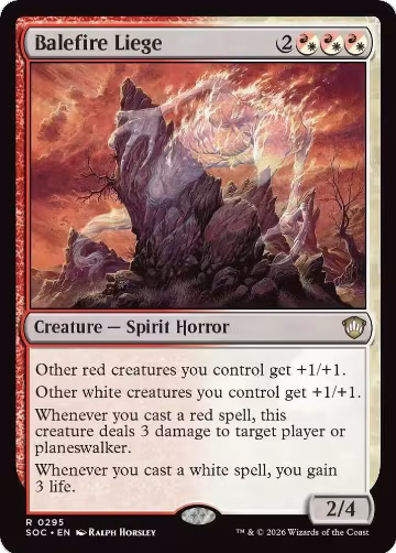 Balefire Liege (295), Commander: Secrets of Strixhaven — Magic card price