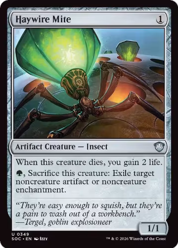 Haywire Mite (349), Commander: Secrets of Strixhaven — Magic card price