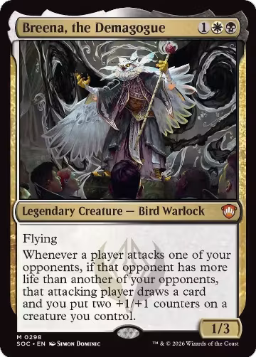 Breena, the Demagogue (298), Commander: Secrets of Strixhaven — Magic card price
