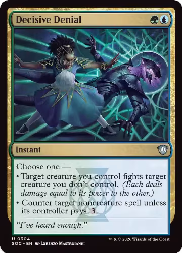 Decisive Denial (304), Commander: Secrets of Strixhaven — Magic card price
