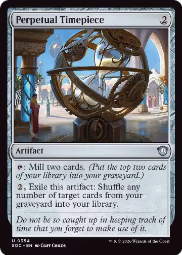 Perpetual Timepiece (354), Commander: Secrets of Strixhaven — Magic card price