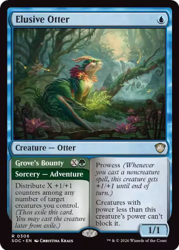Elusive Otter (306), Commander: Secrets of Strixhaven — Magic card price