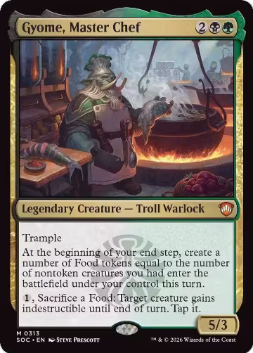 Gyome, Master Chef (313), Commander: Secrets of Strixhaven — Magic card price