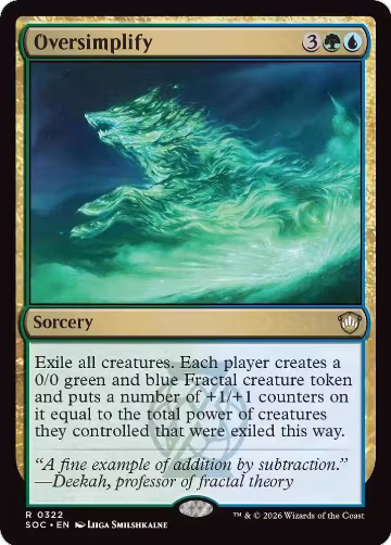 Oversimplify (322), Commander: Secrets of Strixhaven — Magic card price