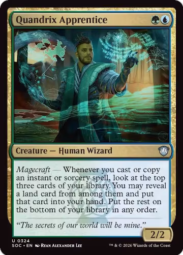 Quandrix Apprentice (324), Commander: Secrets of Strixhaven — Magic card price
