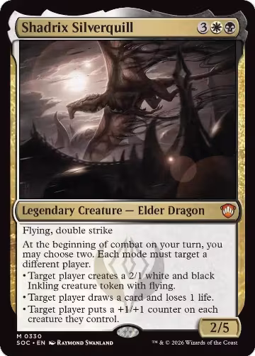 Shadrix Silverquill (330), Commander: Secrets of Strixhaven — Magic card price
