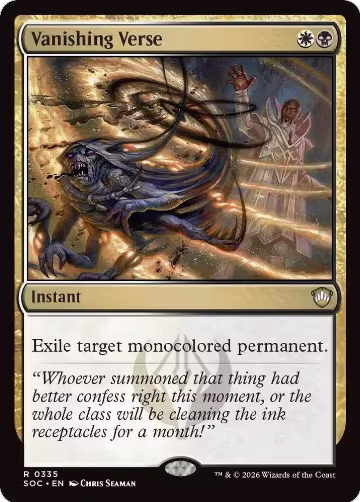 Vanishing Verse (335), Commander: Secrets of Strixhaven — Magic card price
