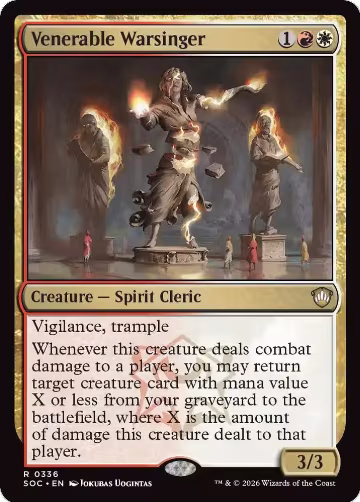 Venerable Warsinger (336), Commander: Secrets of Strixhaven — Magic card price