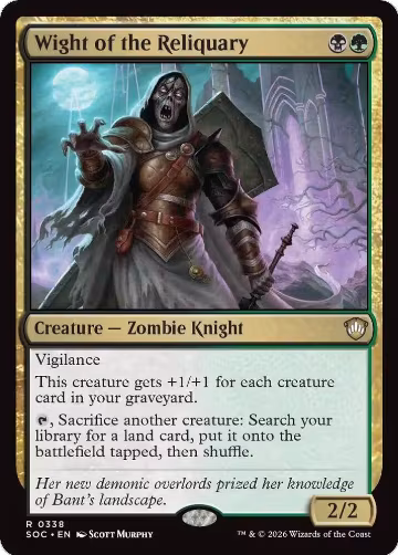 Wight of the Reliquary (338), Commander: Secrets of Strixhaven — Magic card price