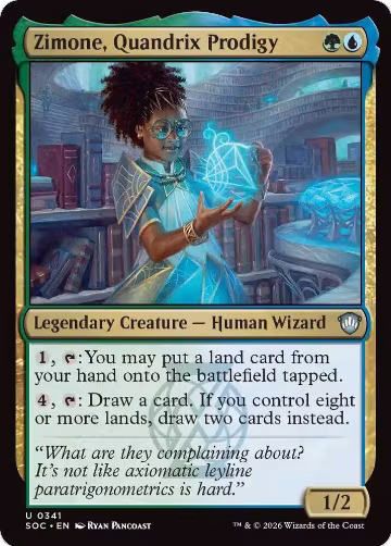 Zimone, Quandrix Prodigy (341), Commander: Secrets of Strixhaven — Magic card price