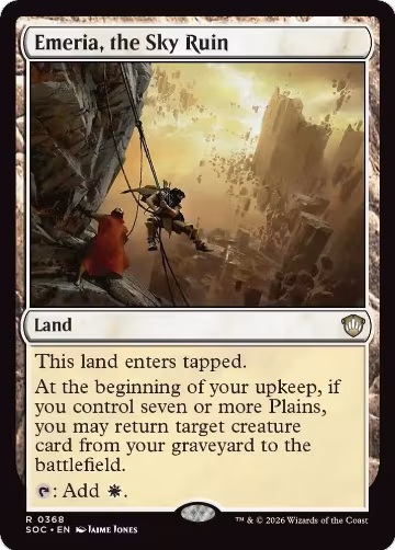 Emeria, the Sky Ruin (368), Commander: Secrets of Strixhaven — Magic card price