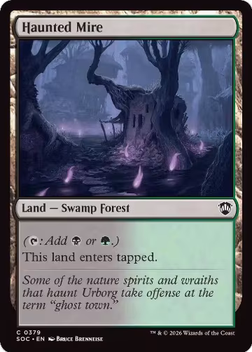 Haunted Mire (379), Commander: Secrets of Strixhaven — Magic card price
